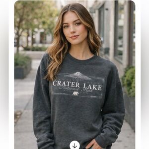 Crater Lake National Park Women's Gray Sweater
